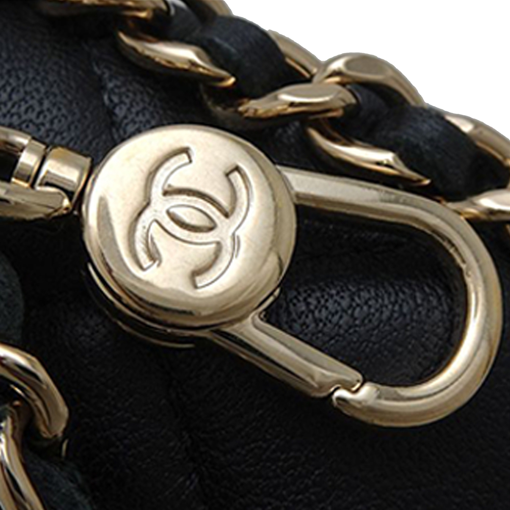 Pre-Loved Chanel Mini Quilted Lambskin Chain Around Hook Hobo - Picture 12 of 12